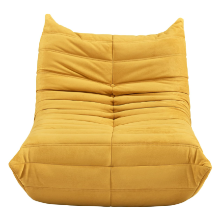 Fotoliu Premium cu Interior Din Spuma de Calitate SUPER TRENDS®, Fara Asamblare, Galben, 87x100x70 cm [1]