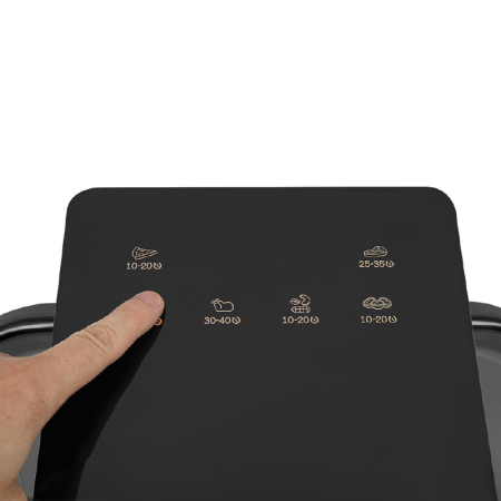 Friteuza cu Aer Cald 12 L, 2500W SUPER TRENDS®, Air Fryer cu Fereastra, Ecran Digital Tactil, 6 Programe, Temperatura 80-210°C, Negru [10]