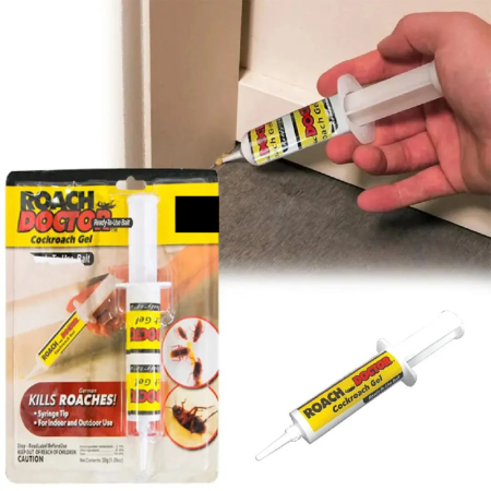 Gel Insecticid 30 g Model Seringa cu Aplicator SUPER TRENDS®, Pentru Interior si Exterior, Eliminare Gandaci si Insecte Taratoare, 1 buc [5]