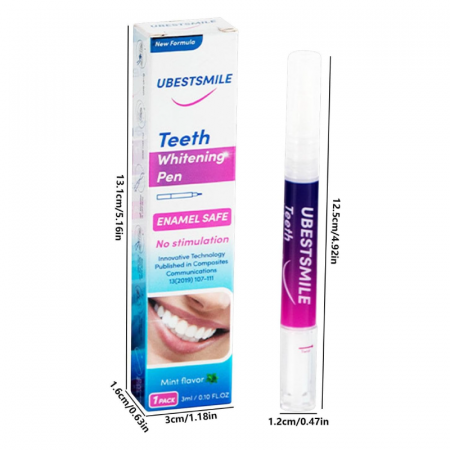 Gel Pentru Albirea Dintilor Premium SUPER TRENDS®, Indeparteaza Petele, Extract de Menta, Forma Creion, 1 Buc [2]