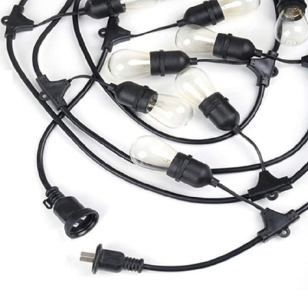 Ghirlanda Stradala Luminoasa Retro SUPER TRENDS®, Lungime 10 M, 20 Becuri LED Incluse, Fasung E27, Interconectare, IP44, Rezistenta la Intemperii, Pentru Terasă, Balcon sau Cort, Lumina Calda [10]