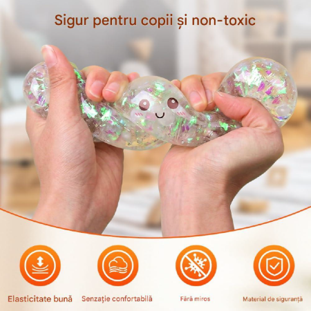 Squishy Dumpling Jucarie Antistres SUPER TRENDS®, Pentru Copii si Adulti, Cutie Inclusa, Culoare Aleatorie [2]