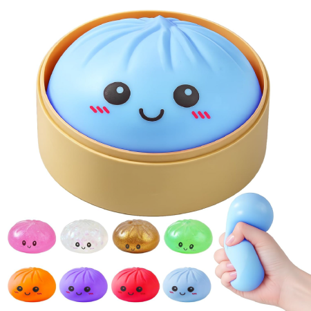 Squishy Dumpling Jucarie Antistres SUPER TRENDS®, Pentru Copii si Adulti, Cutie Inclusa, Culoare Aleatorie [13]