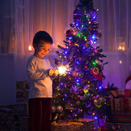 Instalatie de Craciun cu LED-uri SUPER TRENDS®, 300 LED, 24 M, 8 Moduri de Iluminare, Conectabila Cap-la-Cap, Rezistenta la Apa IP55, Pentru Interior si Exterior, Multicolor [5]