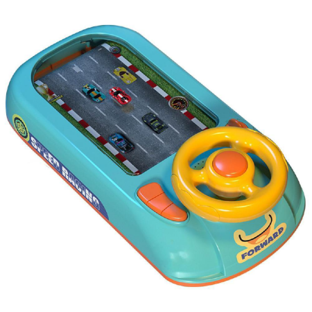 Joc Simulator de Condus cu Volan SUPER TRENDS®, Pentru Copii, Turcoaz [2]