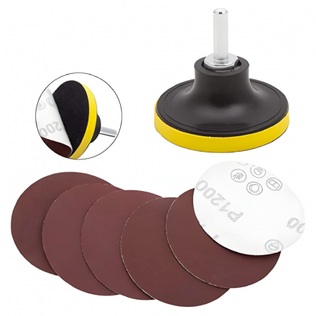 Kit Complet Restaurare Faruri Masina Profesional SUPER TRENDS®, cu Bureti, Pasta Lustruire, Hartie Abraziva si Lichid Protectie, Compatibil Bormasina, 2 Faruri [3]