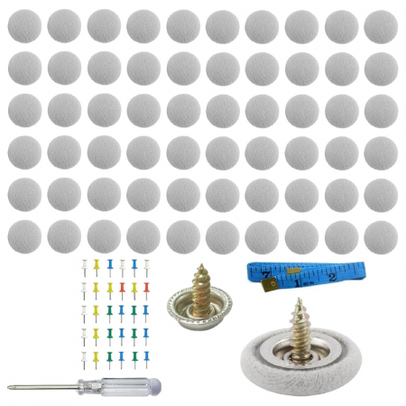 Produse - Kit Pentru Reparare Tapiterie Plafon Auto Profesional SUPER TRENDS®, 60 Buc Capse Gri, 30 Buc Ace de Pozitionare, Surubelnita, Ruleta, Potrivit Pentru Toate Masinile