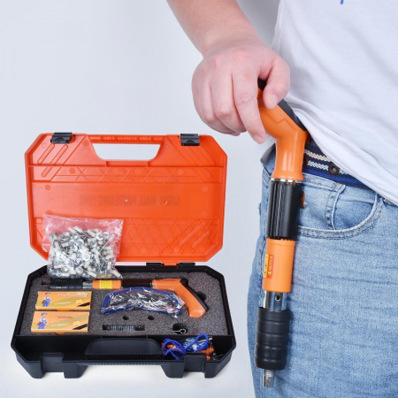 Kit Pistol Manual SUPER TRENDS®, Profesional, Pentru Fixarea Cuielor pe Perete [10]