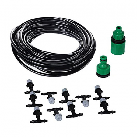 Produse - Kit Racire Terasa Automat Profesional SUPER TRENDS®, Sistem Micro-Stropire cu 10 Duze de Atomizare si Furtun 10 M