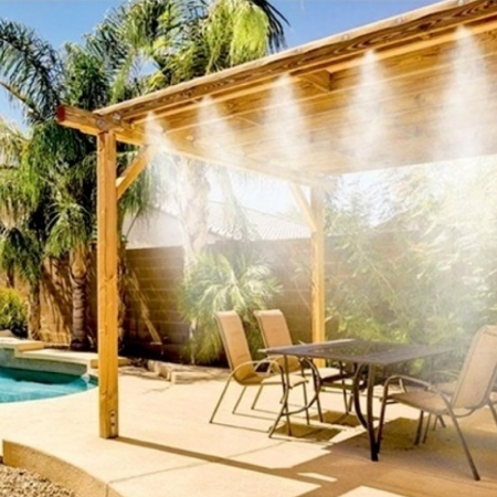 Kit Racire Terasa Automat Profesional SUPER TRENDS®, Sistem Micro-Stropire cu 10 Duze de Atomizare si Furtun 10 M [7]