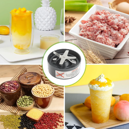 Lama de Feliere Pentru Blender SUPER TRENDS®,  Compatibila Model Nutribullet, 600-900W, Gri [3]