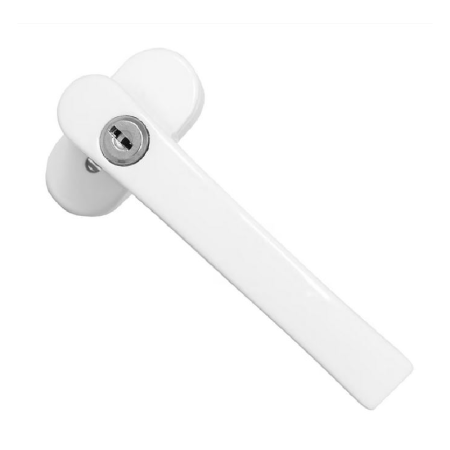Maner Fereastra cu Cheie SUPER TRENDS®, Alb, Universal, Antiefractie, Siguranta Pentru Copii, 2 Chei + Suruburi Incluse [5]