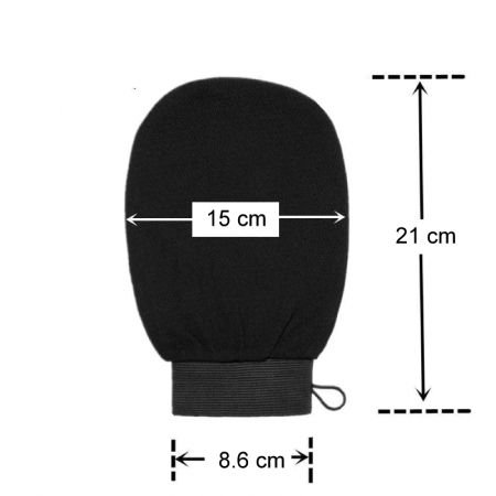 Manusa Exfolianta Dublu Strat Premium SUPER TRENDS® Pentru Curatare, Masaj si Indepartarea Celulelor Moarte Ale Pielii, Fibra de Viscoza, Moale si Elastica [3]