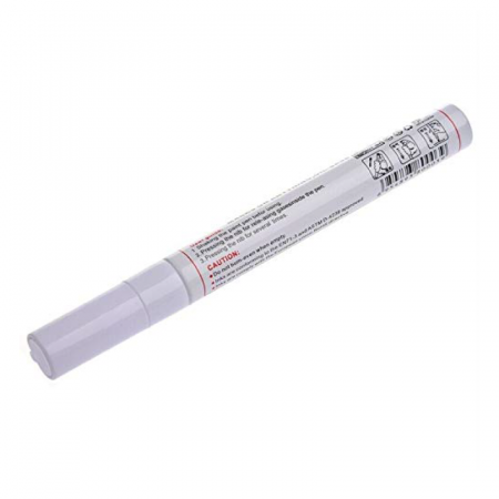 Auto - Marker Pentru Anvelope Auto si Moto Profesional SUPER TRENDS®, Vopsea Rezistenta la Apa, Varf 3 mm, Alb, 1 Buc, 12 ml