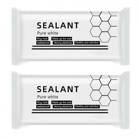 Produse - Mastic Sigilant Adeziv Impermeabil Pentru Etansare Profesional SUPER TRENDS®, Reparatii Crapaturi, Gauri in Perete Dupa Montare Aer Conditionat, Rezista la Umezeala, se Usuca Rapid, Alb, 2 BUC