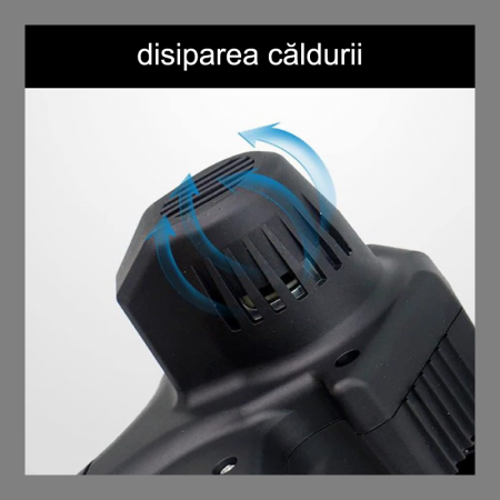 Mini Drujba Tip Fierastrau cu Lant Electric Portabil Profesional SUPER TRENDS®, 2 Lanturi 6 inch, 2 Acumulatori 48V, Autonomie 4 Ore, 2 Manusi, Negru [7]