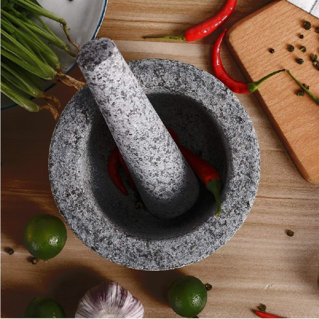 Mojar cu pistil din granit SUPER TRENDS, Gri [4]