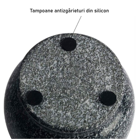 Mojar cu pistil din granit SUPER TRENDS, Gri [5]