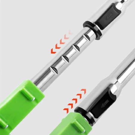 Motocoasa de Tuns Iarba 3 in 1 Profesionala SUPER TRENDS®, Telescopica, Fara Fir, 12V, cu 2 Acumulatori, 3 Moduri De Taiere, 1800 RPM, Putere 1000W, Brat Ajustabil, Verde [4]