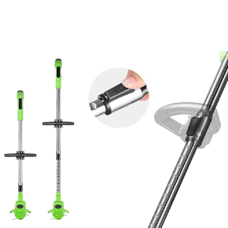 Motocoasa de Tuns Iarba 3 in 1 Profesionala SUPER TRENDS®, Telescopica, Fara Fir, 12V, cu 2 Acumulatori, 3 Moduri De Taiere, 1800 RPM, Putere 1000W, Brat Ajustabil, Verde [3]