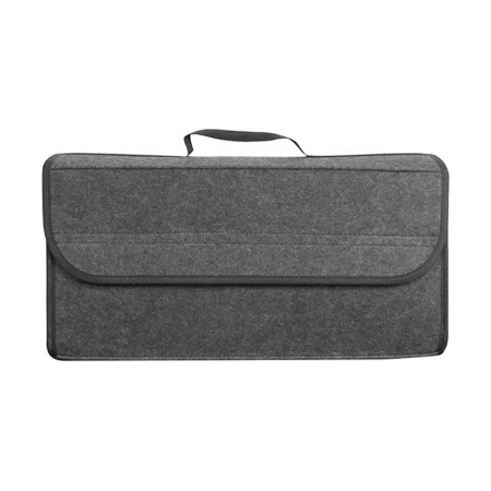 Organizator Portbagaj Auto SUPER TRENDS®, Geanta de Depozitare Pliabila Din Fetru, Gri, 50 x 17 x 24 cm [5]