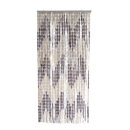 Casa & Gradina - Perdea Anti-Insecte SUPER TRENDS®, cu Bara de Prindere, 90 x 200 cm, Decorativa, Pentru Interior si Exterior, Maro-Bej