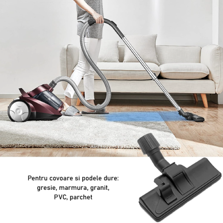 Perie Aspirator Universala SUPER TRENDS®, Diametru Tub Intre 30-38 mm, Reglabila, Orice Tip de Aspirator [6]