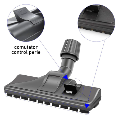 Perie Aspirator Universala SUPER TRENDS®, Diametru Tub Intre 30-38 mm, Reglabila, Orice Tip de Aspirator [4]