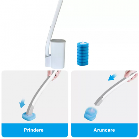 Produse - Set 6 Rezerve Pentru Peria de Toaleta de Unica Folosinta Premium SUPER TRENDS®, Albastru