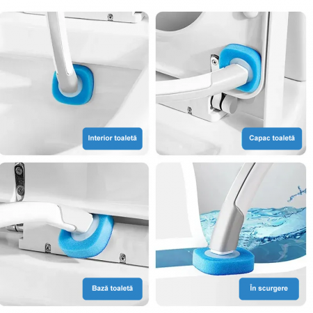 Set 6 Rezerve Pentru Peria de Toaleta de Unica Folosinta Premium SUPER TRENDS®, Albastru [1]