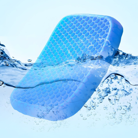 Perna Ortopedica cu Gel Pentru Scaune SUPER TRENDS®, cu Memorie, Pozitie Corecta, Ergonomica, Antiderapanta, Previne si Amelioreaza Durerea, Are Husa, 38x32x3,5 cm [6]