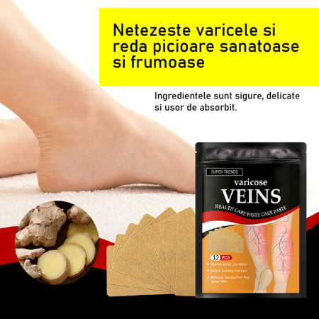 Plasturi Pentru Varice SUPER TRENDS®, Pentru Repararea Venelor Tip Panza de Paianjen, Indepartarea Varicelor, Set 12 buc [2]