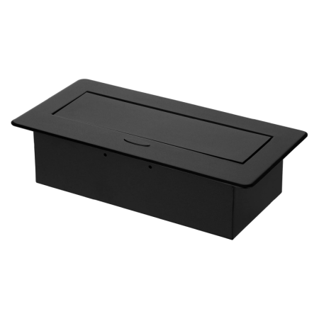 Priza Incastrabila in Blat SUPER TRENDS®, Schuko, 3 x 2P + E, 16A, 3600W, cablu 1.5 m, IP20, Negru [8]
