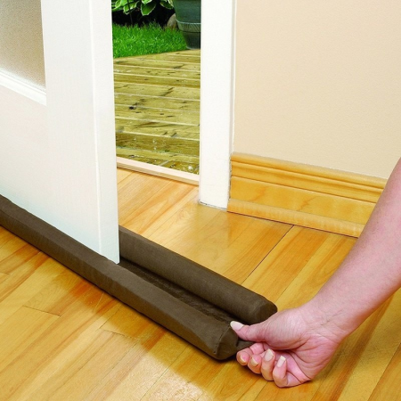 Casa & Gradina - Protectie Pentru Usi si Ferestre Contra Curentului de Aer SUPER TRENDS®, Ajustabila, Maro