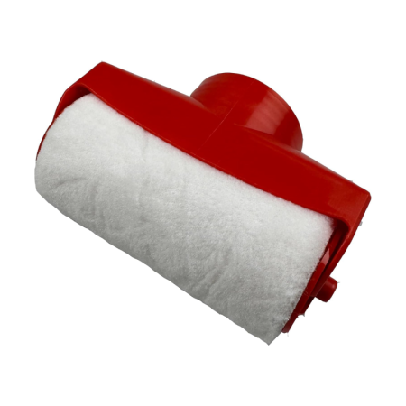Rola de Vopsit Reincarcabila Premium SUPER TRENDS®, cu Recipient Integrat de 500 ML, Latime 10 CM, Pentru Retusuri, Pereti, Graffiti, Proiecte Artistice, Alb-Rosu + 1 CHIT REPARATII GRATIS [3]