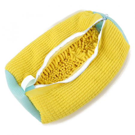Produse Curatenie - Sac Pentru Spalat Pantofi Sport in Masina de Spalat Premium SUPER TRENDS®, Reutilizabil, Din Poliester, cu Fermoar, 39 x 19 x 19 CM, Galben, Forma Dreptunghiulara