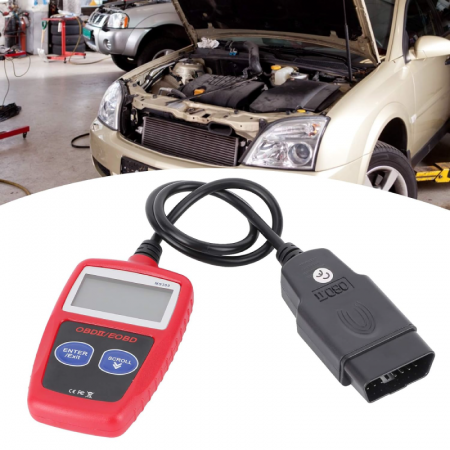 Scanner OBD2 Pentru Diagnoza Auto Profesional SUPER TRENDS®, Ecran LCD Iluminat, 12V, Compatibil Masini si Camioane, Rosu-Negru [3]