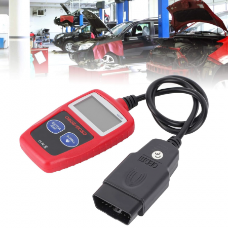 Scanner OBD2 Pentru Diagnoza Auto Profesional SUPER TRENDS®, Ecran LCD Iluminat, 12V, Compatibil Masini si Camioane, Rosu-Negru [5]