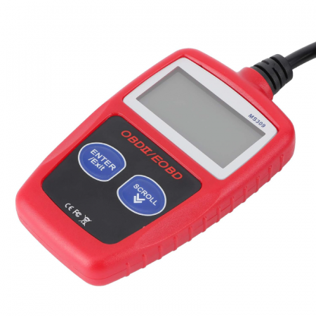 Scanner OBD2 Pentru Diagnoza Auto Profesional SUPER TRENDS®, Ecran LCD Iluminat, 12V, Compatibil Masini si Camioane, Rosu-Negru [1]