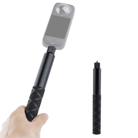Selfie Stick Compatibil cu Insta 360 SUPER TRENDS® 70 cm Din Aliaj De Aluminiu, Selfie Stick Invizibil X3 X2 One X One R, Selfie Stick Aluminiu Profesional Cu Filet Standard, Suport Camera 360 Stabil