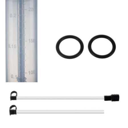 Seringă de Aspirare Ulei Sau Lichid SUPER TRENDS®, Plastic, 2 furtunuri Speciale Flexibile, 200 ml [3]