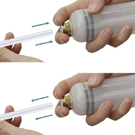 Seringă de Aspirare Ulei Sau Lichid SUPER TRENDS®, Plastic, 2 furtunuri Speciale Flexibile, 200 ml [2]