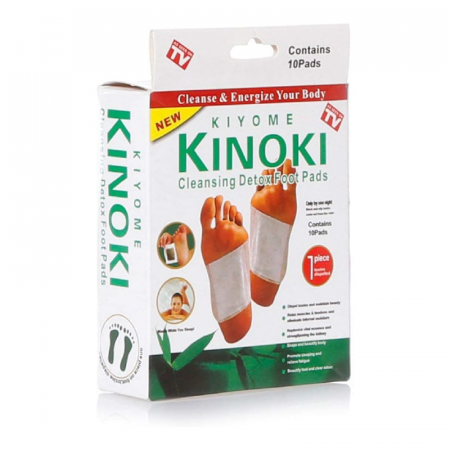 Set 100 de Plasturi Detox Originali Kinoki Pentru Picioare Premium SUPER TRENDS®, cu Turmalina si Otet de Bambus, Elimina Toxinele, Alb [1]