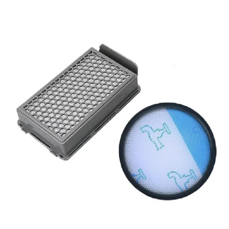 Casa & Gradina - Set 2 Filtre SUPER TRENDS® Pentru Aspiratoare Rowenta Compact Power Cyclonic RO3718EA, RO3724EA, RO3731EA, RO3753EA, RO3786EA, RO3798EA, Moulinex Tefal Compact Power Cyclonic