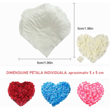 Set 2000 Buc Petale de Trandafir Rosii SUPER TRENDS®, Din Matase, Confeti Pentru Nunta, Baie, Pat, Petrecere, Ziua Indragostitilor [4]