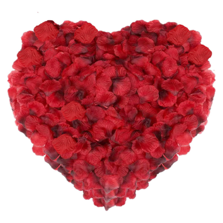 Produse - Set 2000 Buc Petale de Trandafir Rosii SUPER TRENDS®, Din Matase, Confeti Pentru Nunta, Baie, Pat, Petrecere, Ziua Indragostitilor