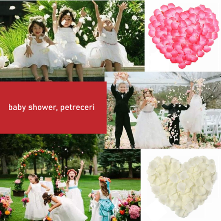 Set 2000 Buc Petale de Trandafir Rosii SUPER TRENDS®, Din Matase, Confeti Pentru Nunta, Baie, Pat, Petrecere, Ziua Indragostitilor [5]