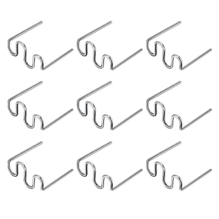 Auto - Set 500 Buc Capse SUPER TRENDS® pentru Pistol de Lipit, Sudura, Lipire Plastic, Model S, Grosime 0, 8 mm, Argintiu