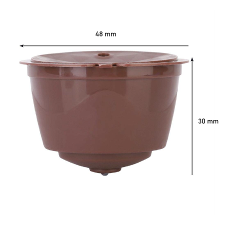 Set 5X Capsule Cafea SUPER TRENDS®, Reincarcabile, Compatibile Dolce Gusto, Maro [1]