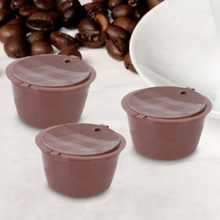 Set 5X Capsule Cafea SUPER TRENDS®, Reincarcabile, Compatibile Dolce Gusto, Maro [3]